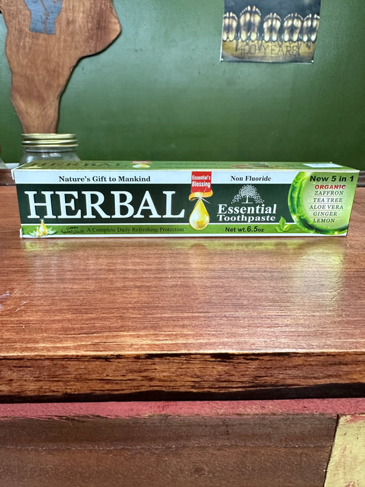 Herbal Essential Organic Toothpaste 5 in 1