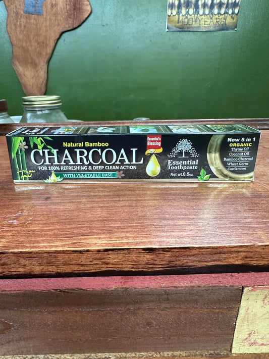 Natural Bamboo Charcoal Organic Toothpaste 5 in 1